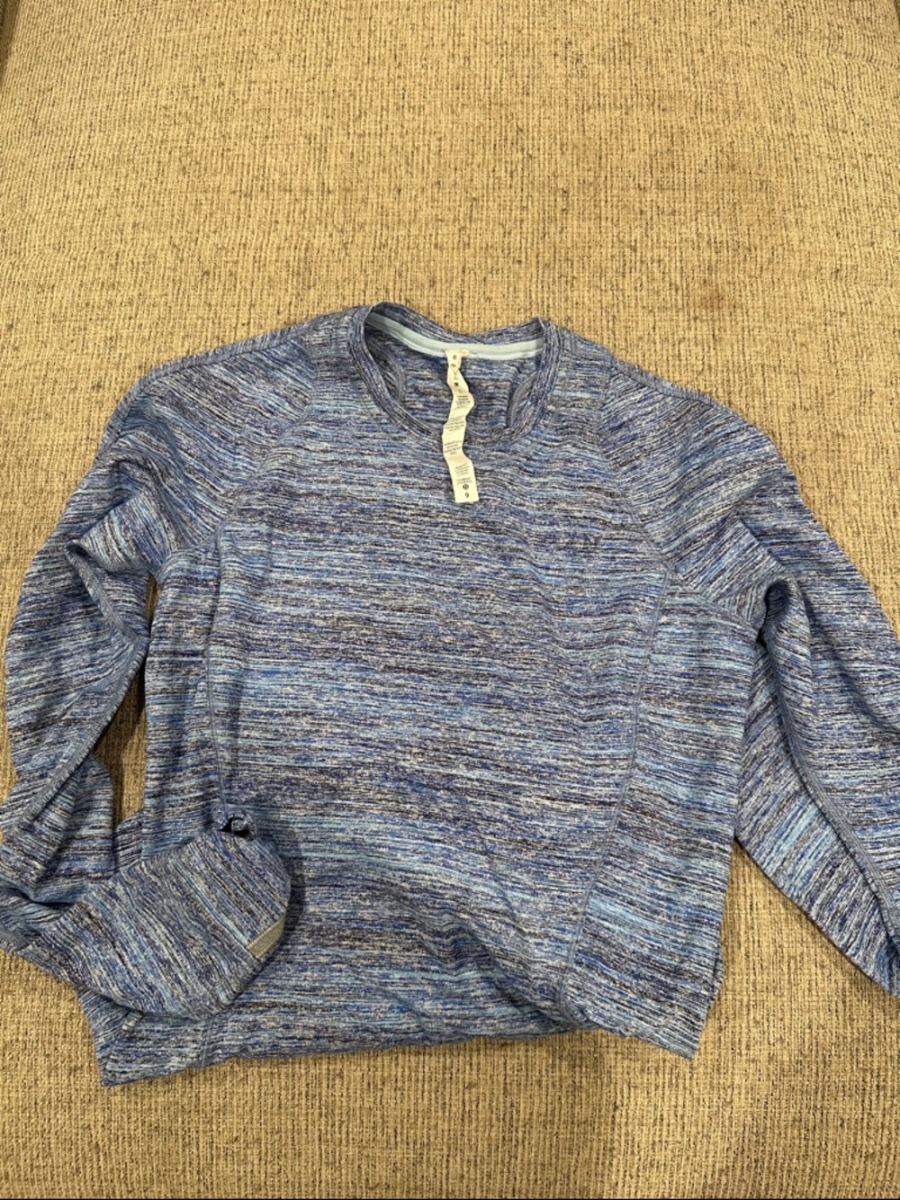 lululemon athletica Blue Heather Crew Sweatshirt